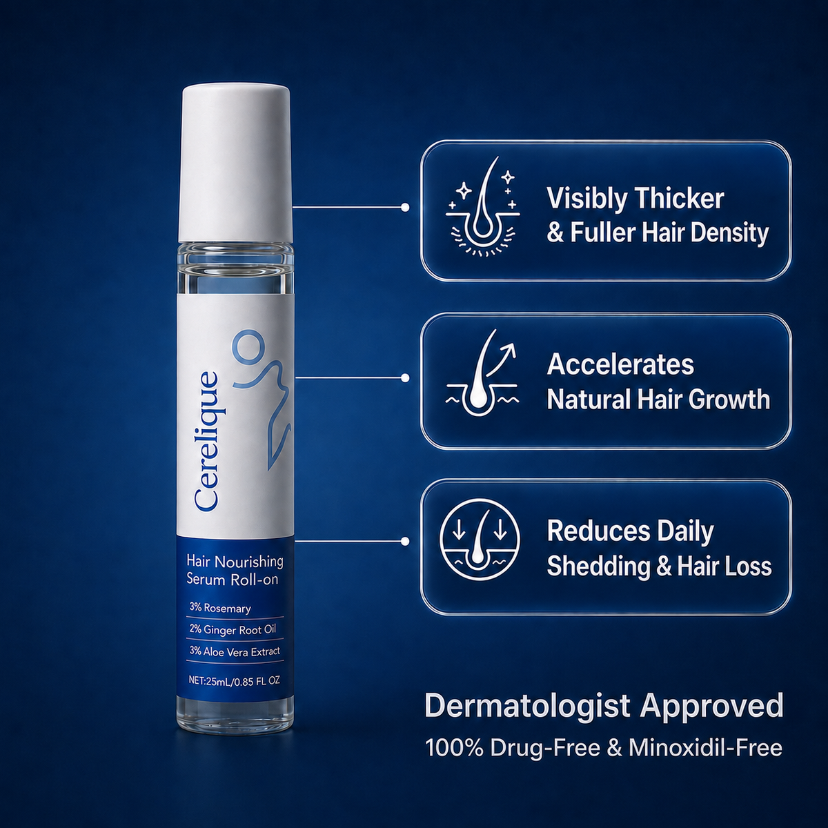 Cerelique™ Hair Nourishing Serum Roll-On